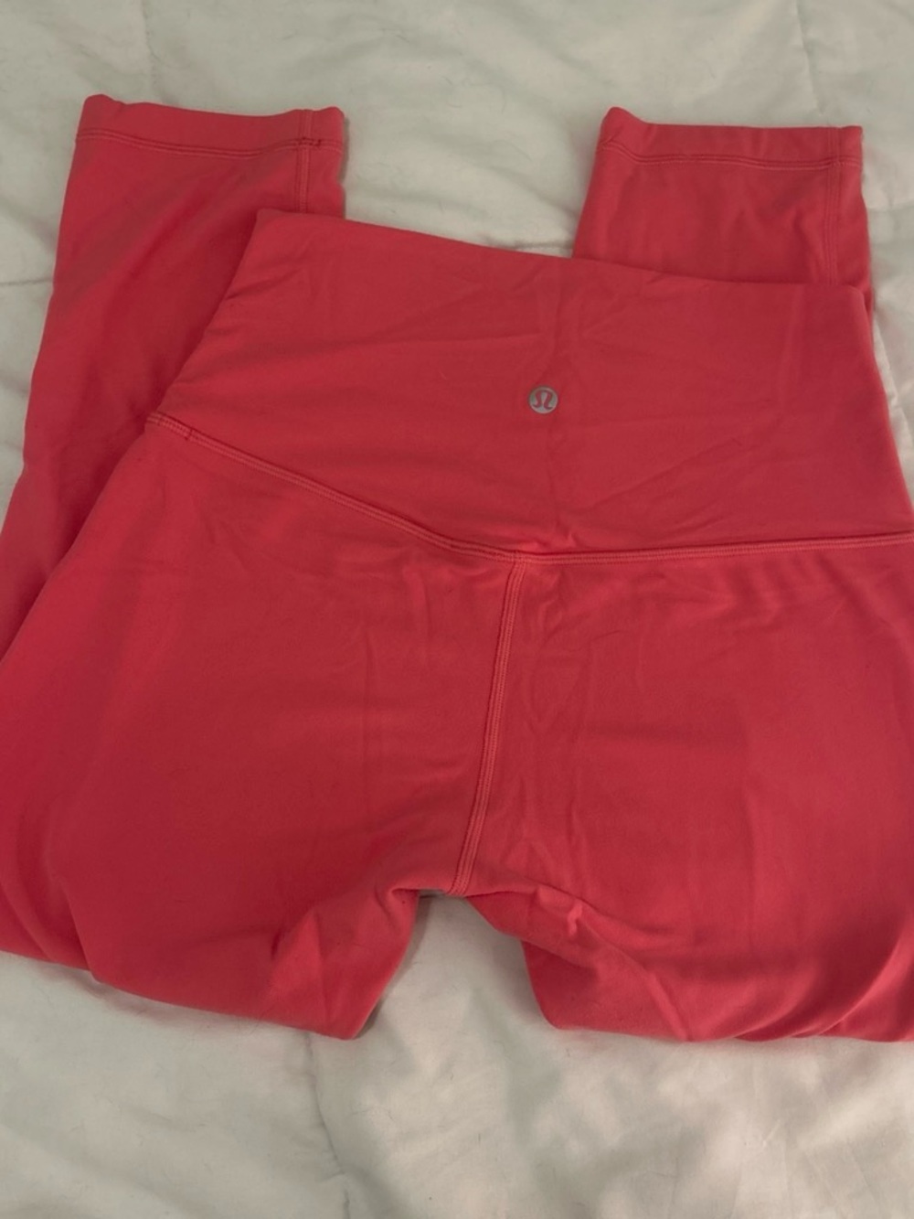 lululemon athletica Coral-Red High-Rise Leggings